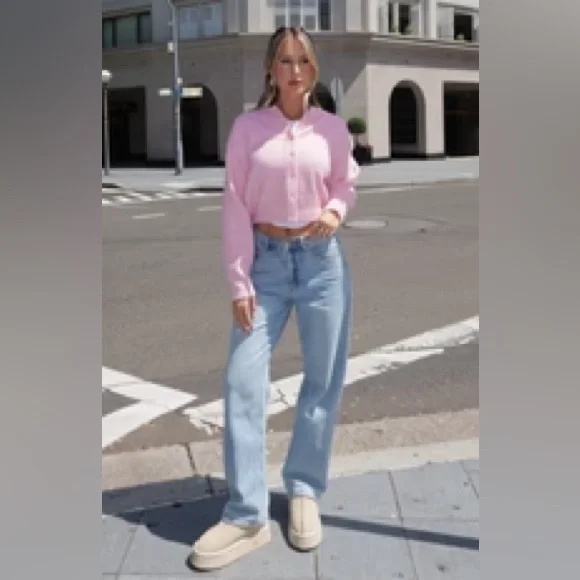 White Fox Boutique Warm Whispers Knit Cardigan Fairy Flosses S/M - Picture 2 of 7